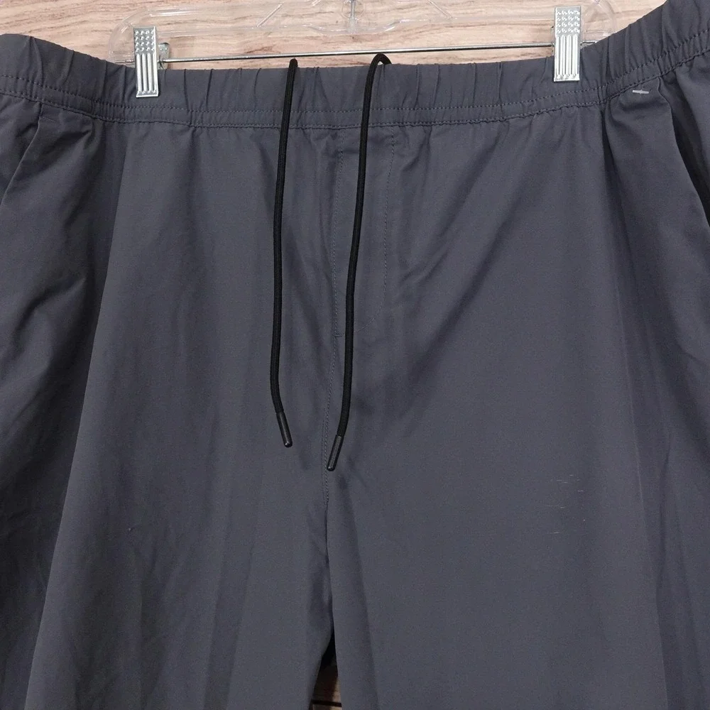 Banana Republic‎ Pants Mens 2XL Gray Jogger Elastic Waist Zip Pocket Lightweight